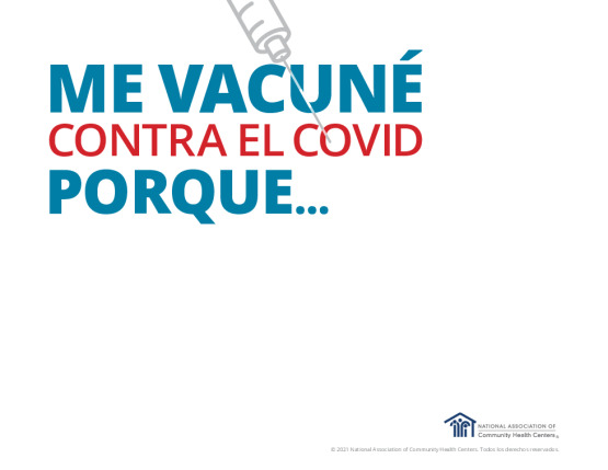 COVID Vaccine Selfie Sign Blank - Spanish