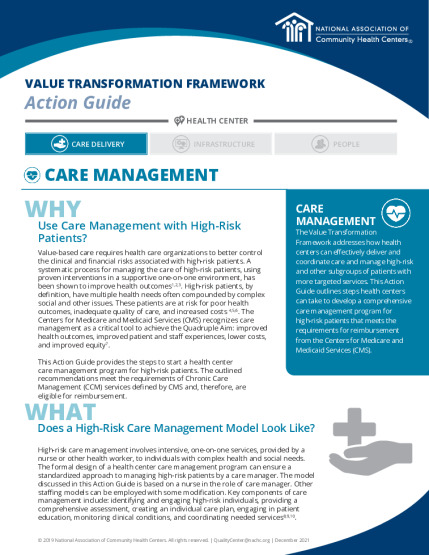 Care Management Action Guide