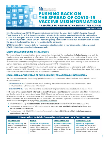 Combatting Misinformation About COVID-19