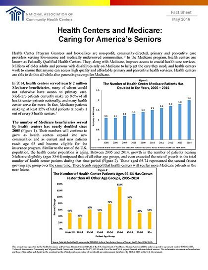 Fact sheet cover - caring for America's seniors