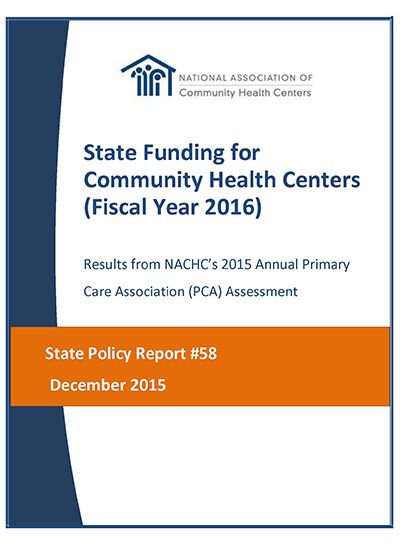 State funding for CHCs report cover December 2015