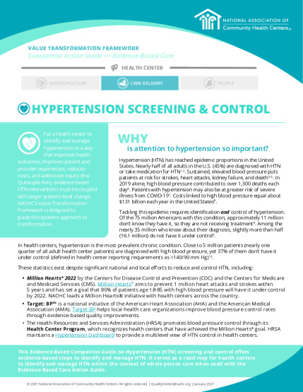 Strategies to Address Policy Barriers to Hypertension in Federally Qualified Health Centers