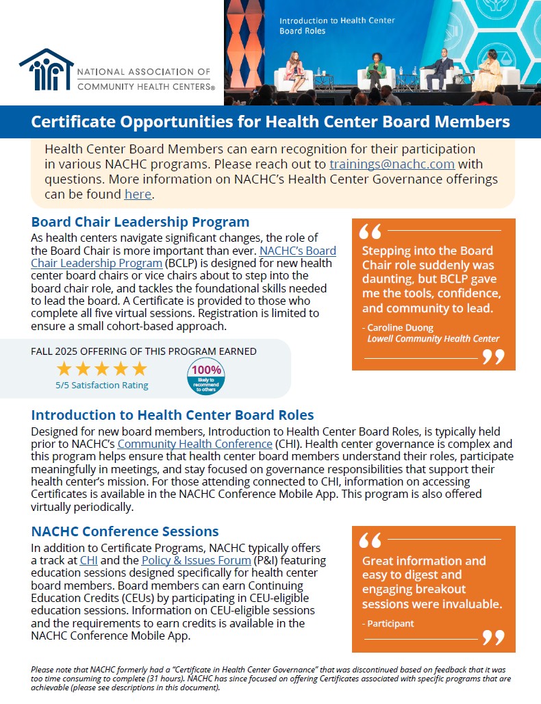 2026 HC Cert Prog Flyer Cover